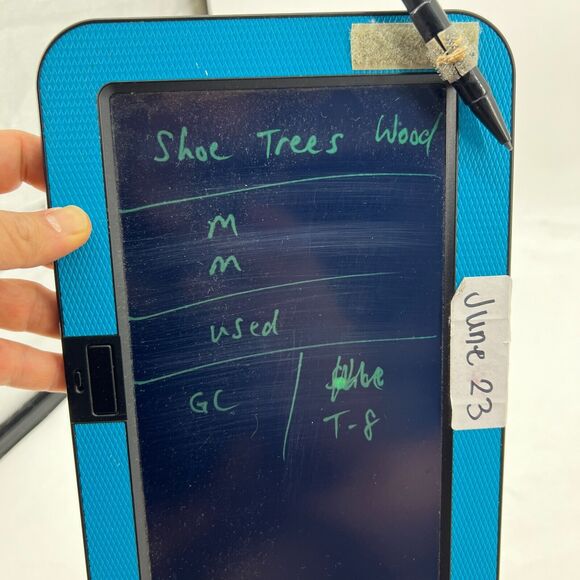 Shoe Trees Wooden Mens M Medium Spring Leather Pull Straps - Picture 5 of 6